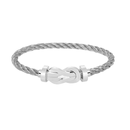 [LumiVibe]CHANCE LARGE 8 FIGURE BUCKLE NO DIAMOND BRACELET SILVER