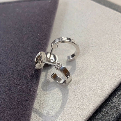 [LumiVibe]LOVE EARRINGS 2.65MM SILVER