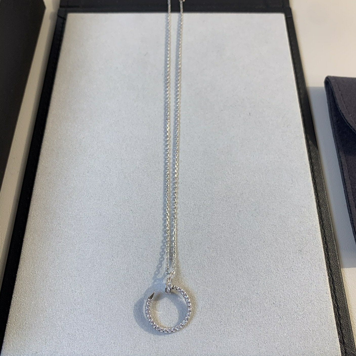 [LumiVibe]JUSTE NECKLACE SILVER DIAMONDS