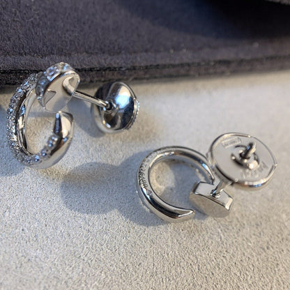[LumiVibe]JUSTE EARRINGS SILVER DIAMONDS