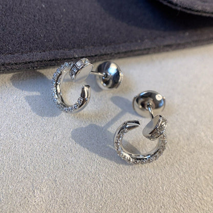 [LumiVibe]JUSTE EARRINGS SILVER DIAMONDS