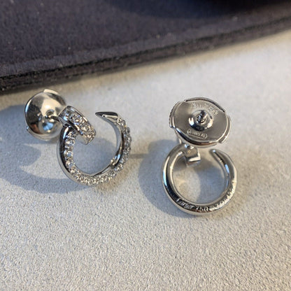 [LumiVibe]JUSTE EARRINGS SILVER DIAMONDS