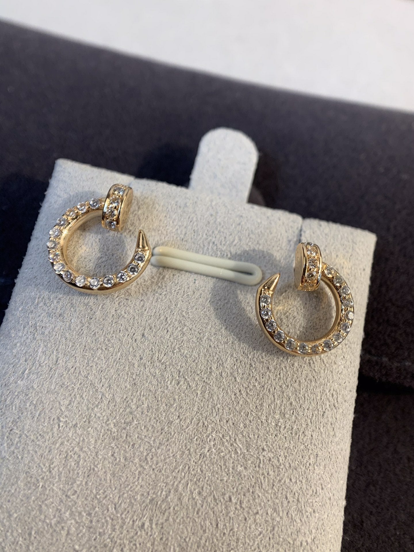 [LumiVibe]JUSTE EARRINGS GOLD DIAMONDS