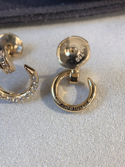 [LumiVibe]JUSTE EARRINGS GOLD DIAMONDS