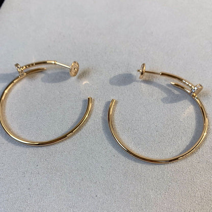 [LumiVibe]JUSTE EARRINGS GOLD DIAMONDS 1.8MM