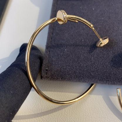 [LumiVibe]JUSTE EARRINGS GOLD DIAMONDS 1.8MM