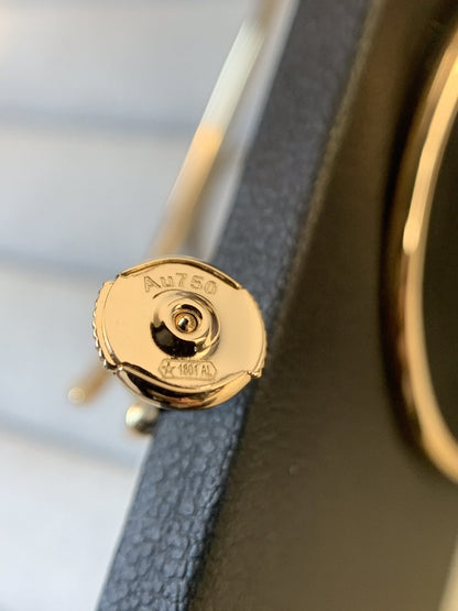 [LumiVibe]JUSTE EARRINGS GOLD DIAMONDS 1.8MM