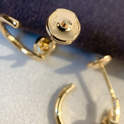 [LumiVibe]JUSTE EARRINGS PINK GOLD
