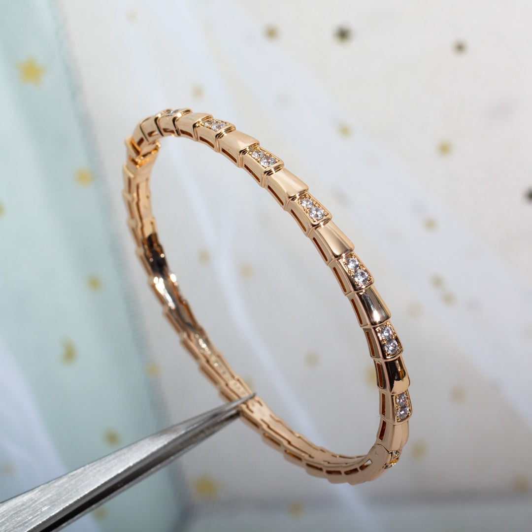 [LumiVibe]SERPENTI SMALL BRACELET PINK GOLD DIAMOND