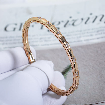[LumiVibe]SERPENTI BRACELET PINK GOLD DIAMOND