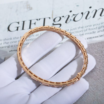 [LumiVibe]SERPENTI SMALL BRACELET PINK GOLD DIAMOND