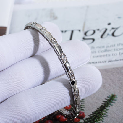 [LumiVibe]SERPENTI BRACELET SILVER DIAMOND