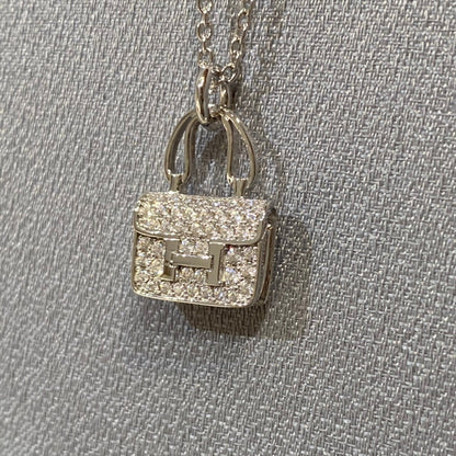 [LumiVibe]CONSTANCE PEDANT DIAMOND NECKLACE