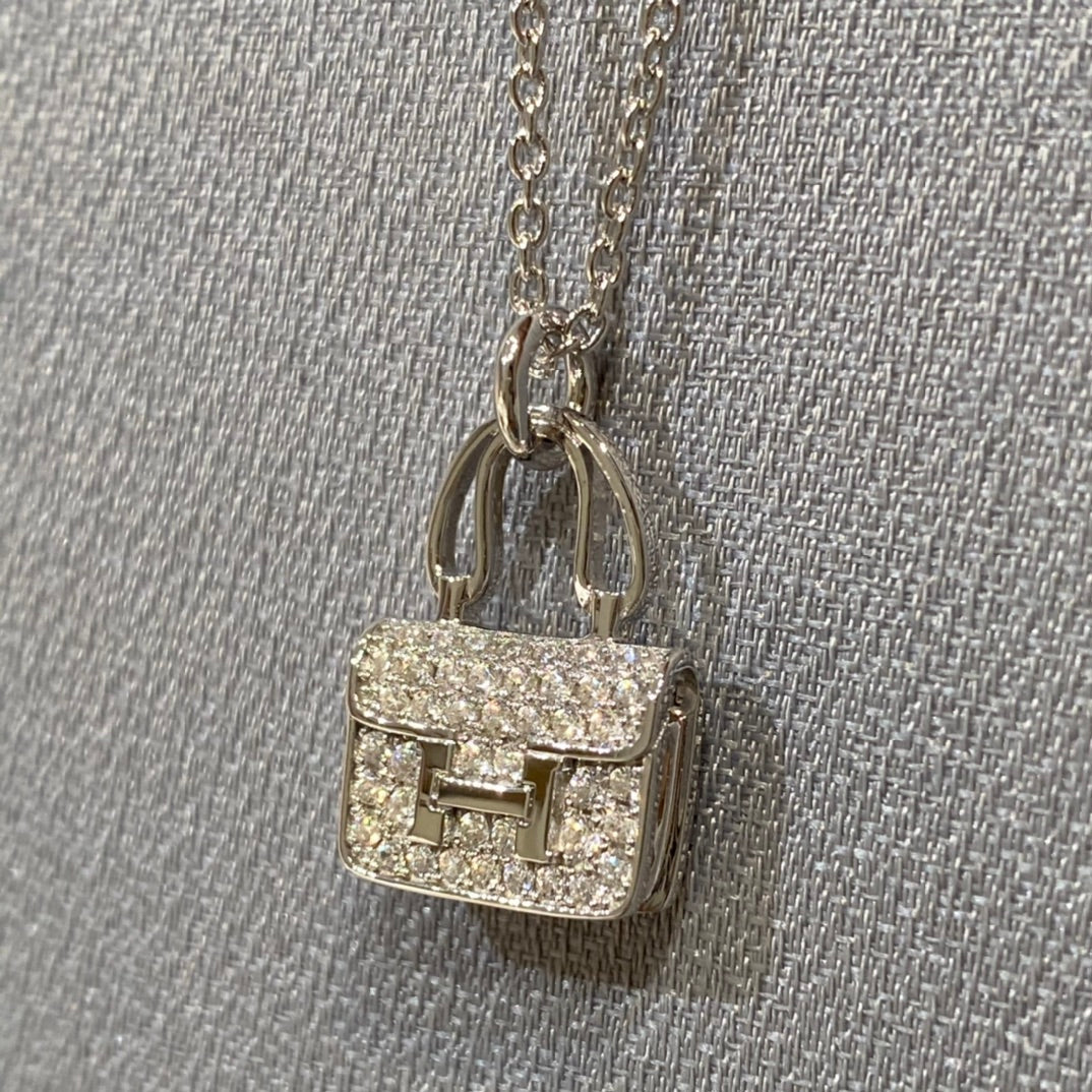 [LumiVibe]CONSTANCE PEDANT DIAMOND NECKLACE