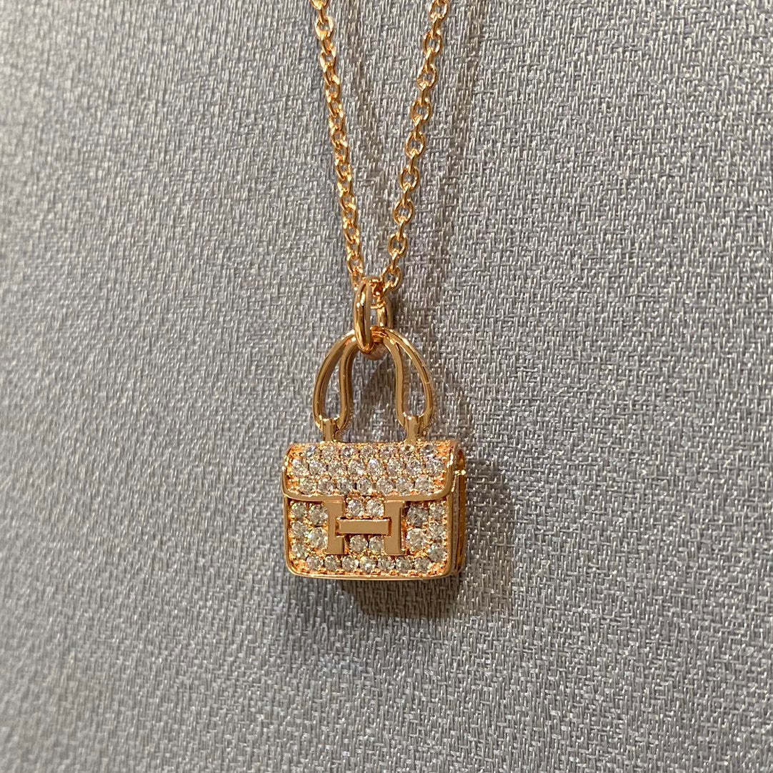 [LumiVibe]CONSTANCE PEDANT DIAMOND NECKLACE