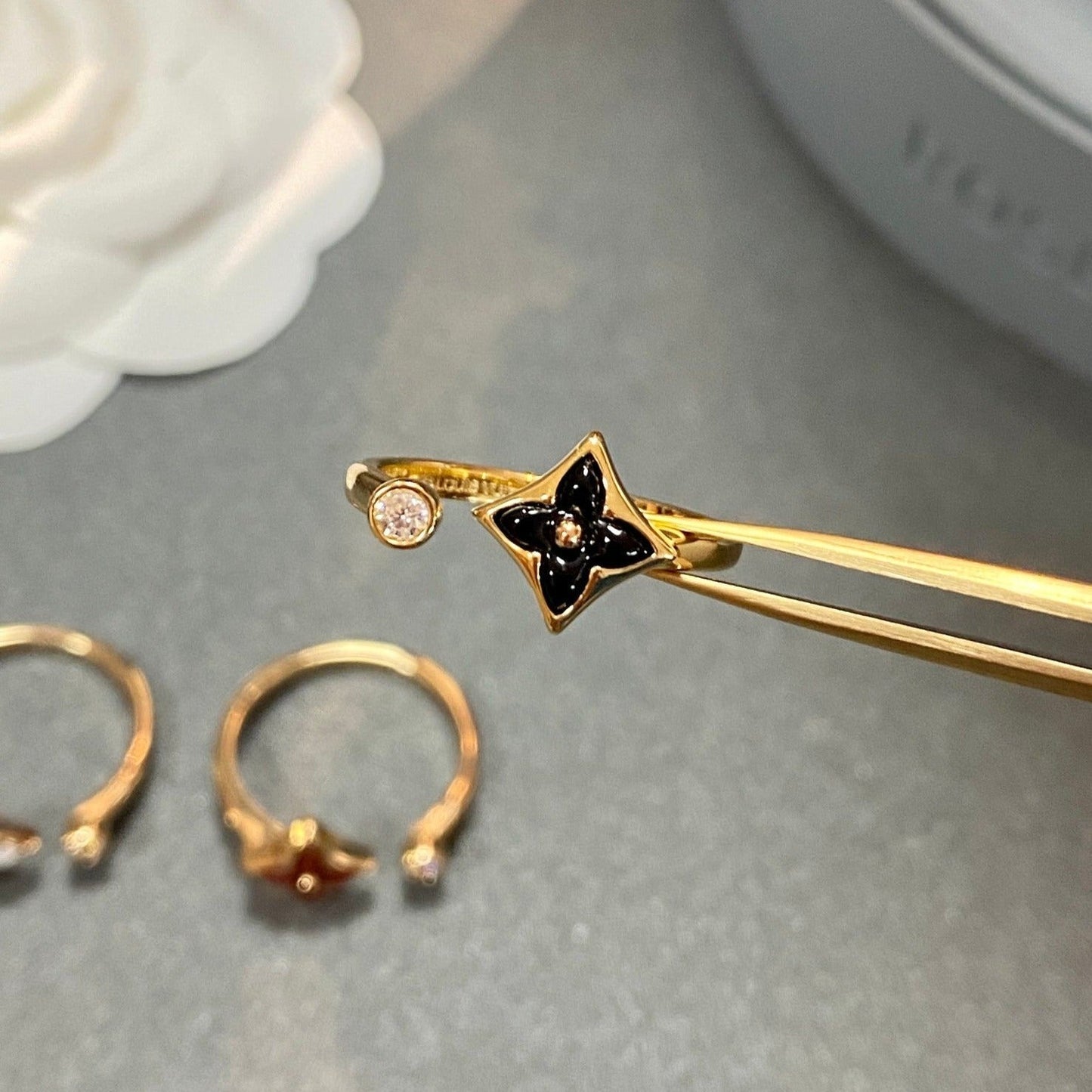 [LumiVibe]STAR 1 DIAMOND OPEN RING