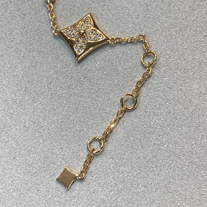 [LumiVibe]STAR AND SUN 4 MOTIFS GOLD DIAMONDS BRACELET