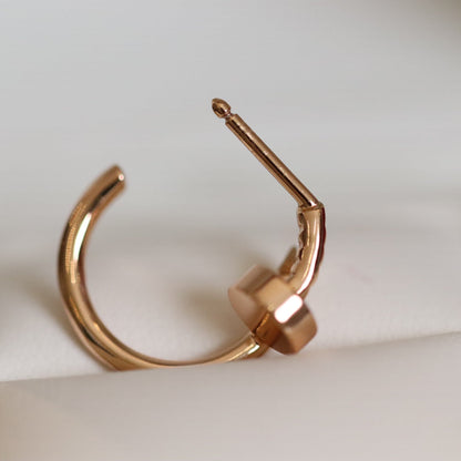 [LumiVibe]JUSTE EARRINGS PINK GOLD