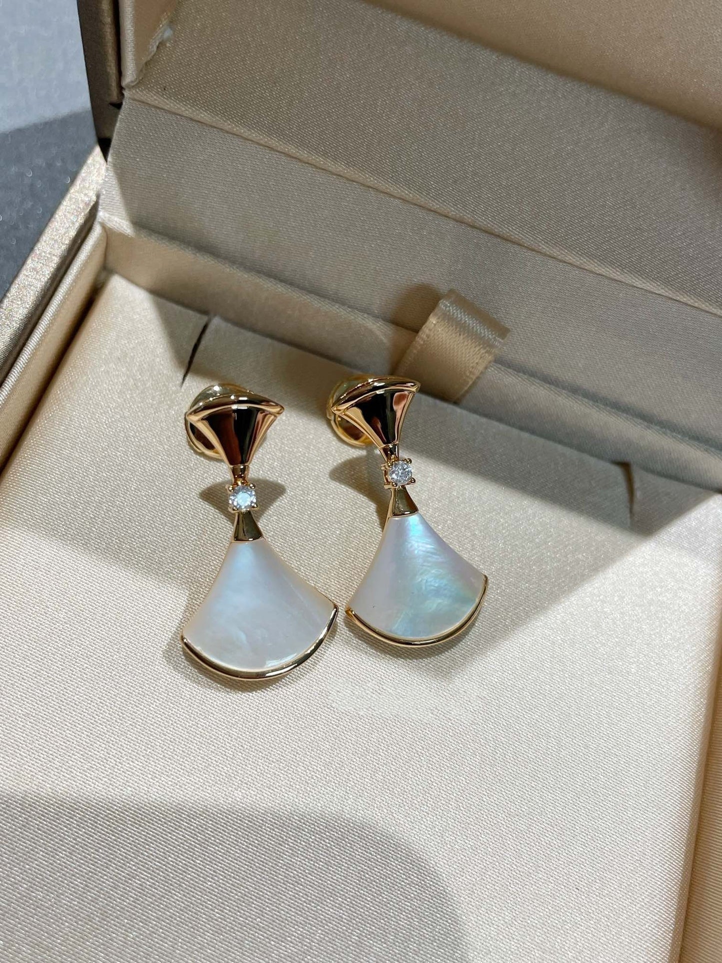 [LumiVibe]DREAM MOP 1 DIAMOND EARRINGS