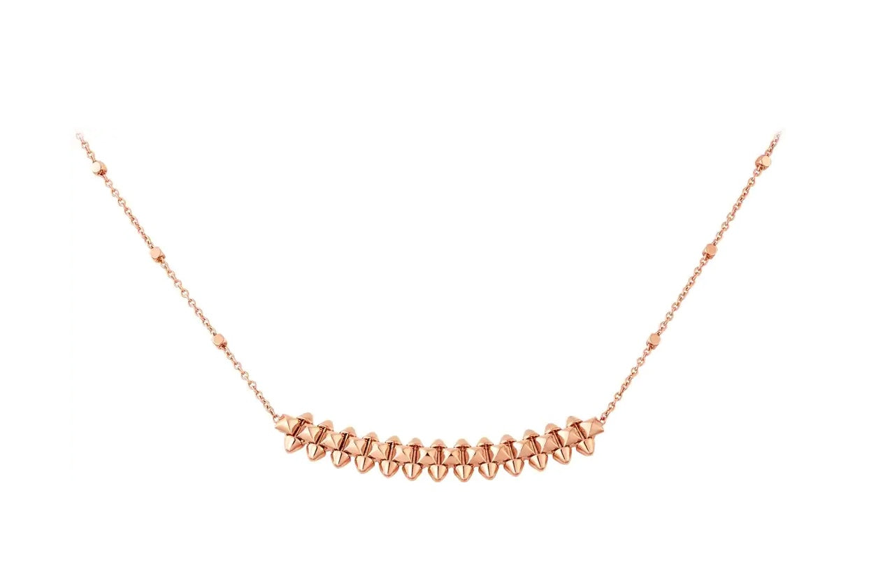 [LumiVibe]CLASH PINK GOLD NECKLACE