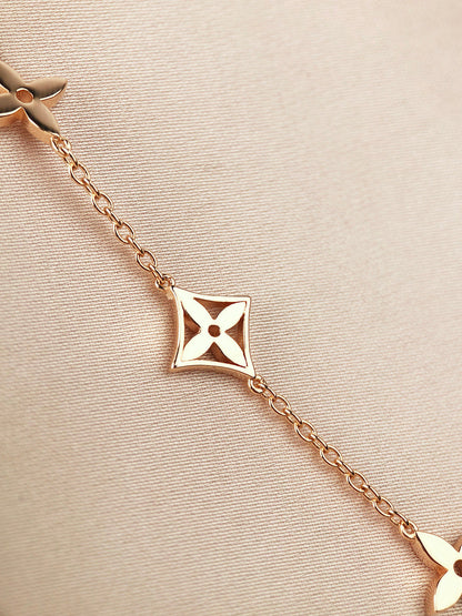 [LumiVibe]STAR AND SUN 7 MOTIFS GOLD BRACELET