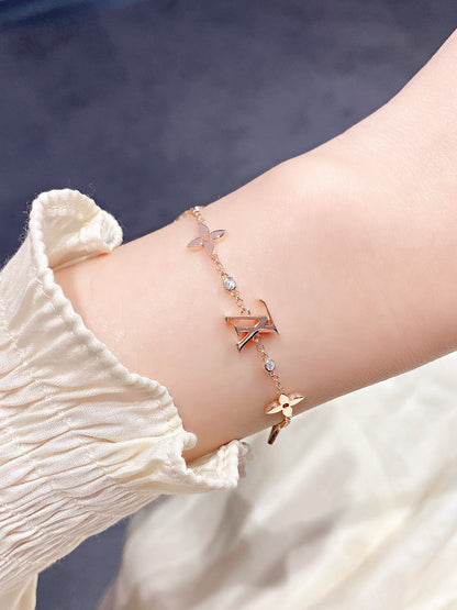 [LumiVibe]STAR AND SUN 7 MOTIFS GOLD BRACELET