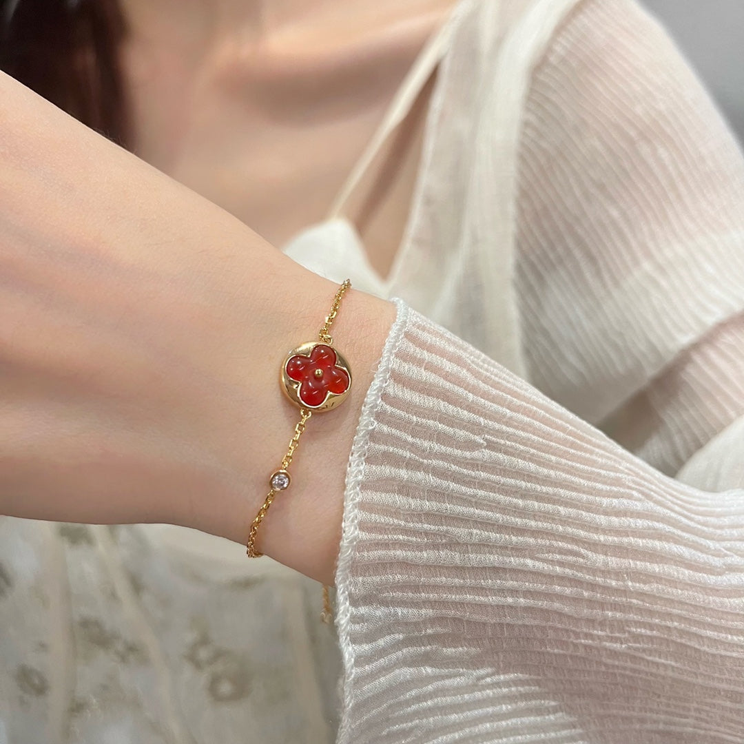 [LumiVibe]SUN PEDANT CARNELIAN BRACELET