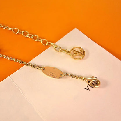[LumiVibe]LOGO STAR MOTIF GOLD BRACELET
