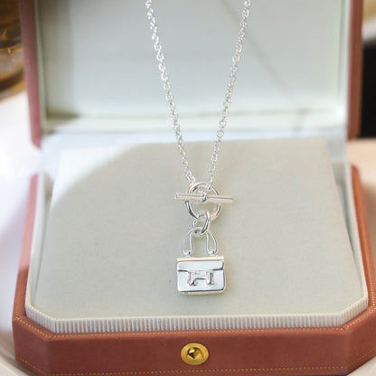 [LumiVibe]POP H PEDANT SILVER NECKLACE