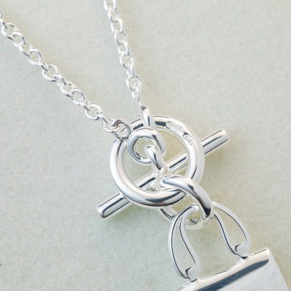 [LumiVibe]POP H PEDANT SILVER NECKLACE