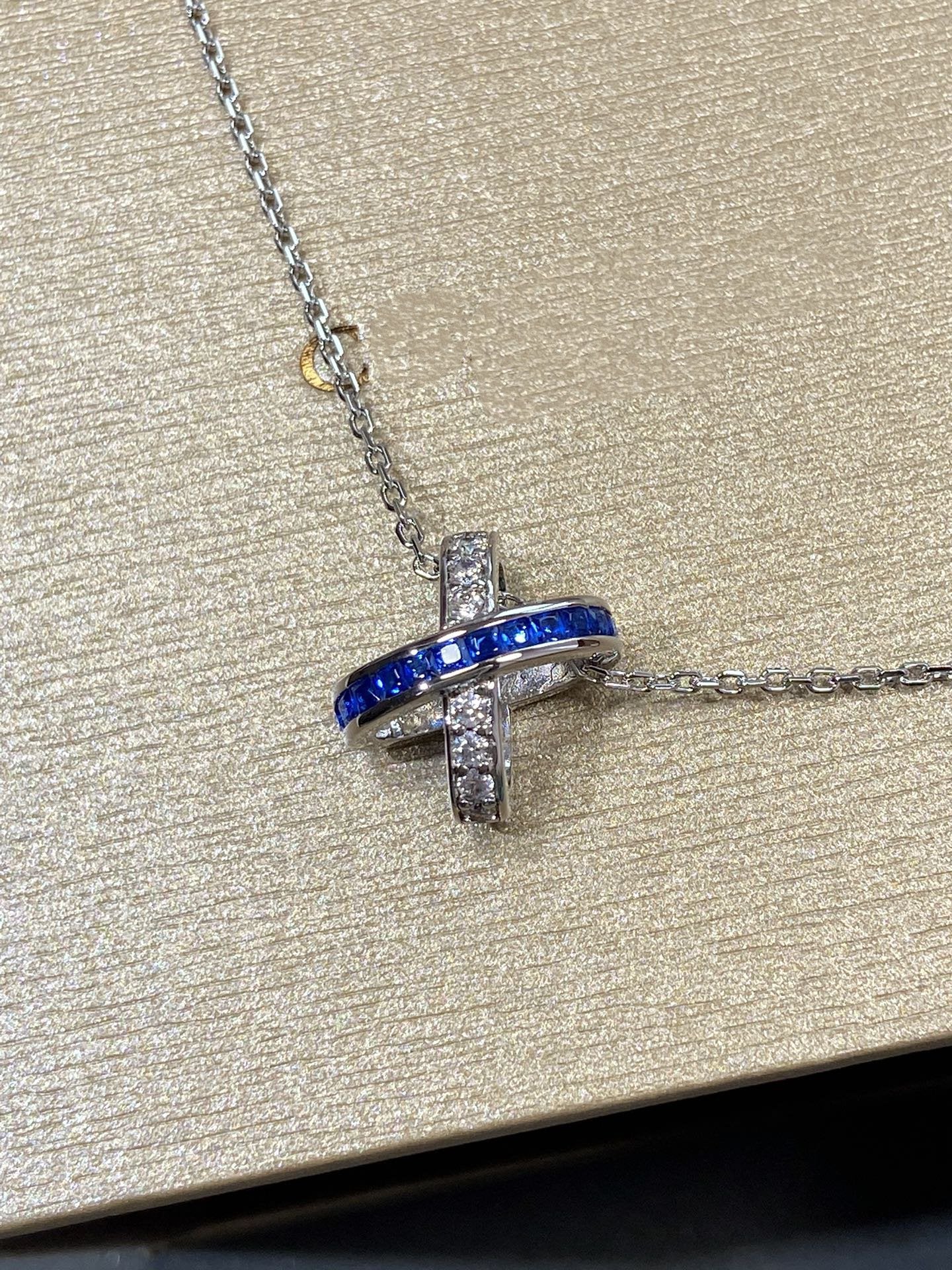 [LumiVibe]LIENS DIAMOND SILVER NECKLACE