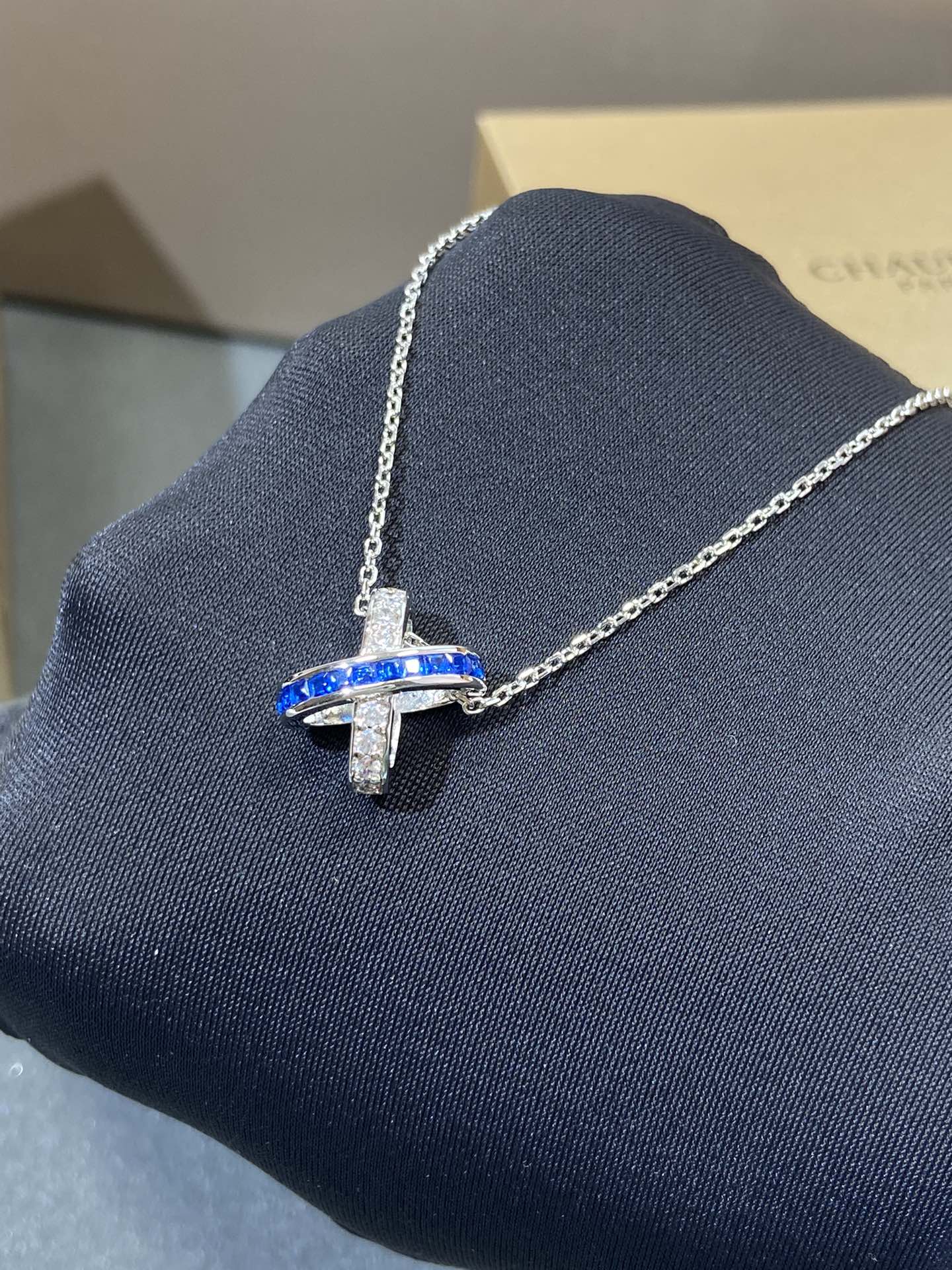 [LumiVibe]LIENS DIAMOND SILVER NECKLACE