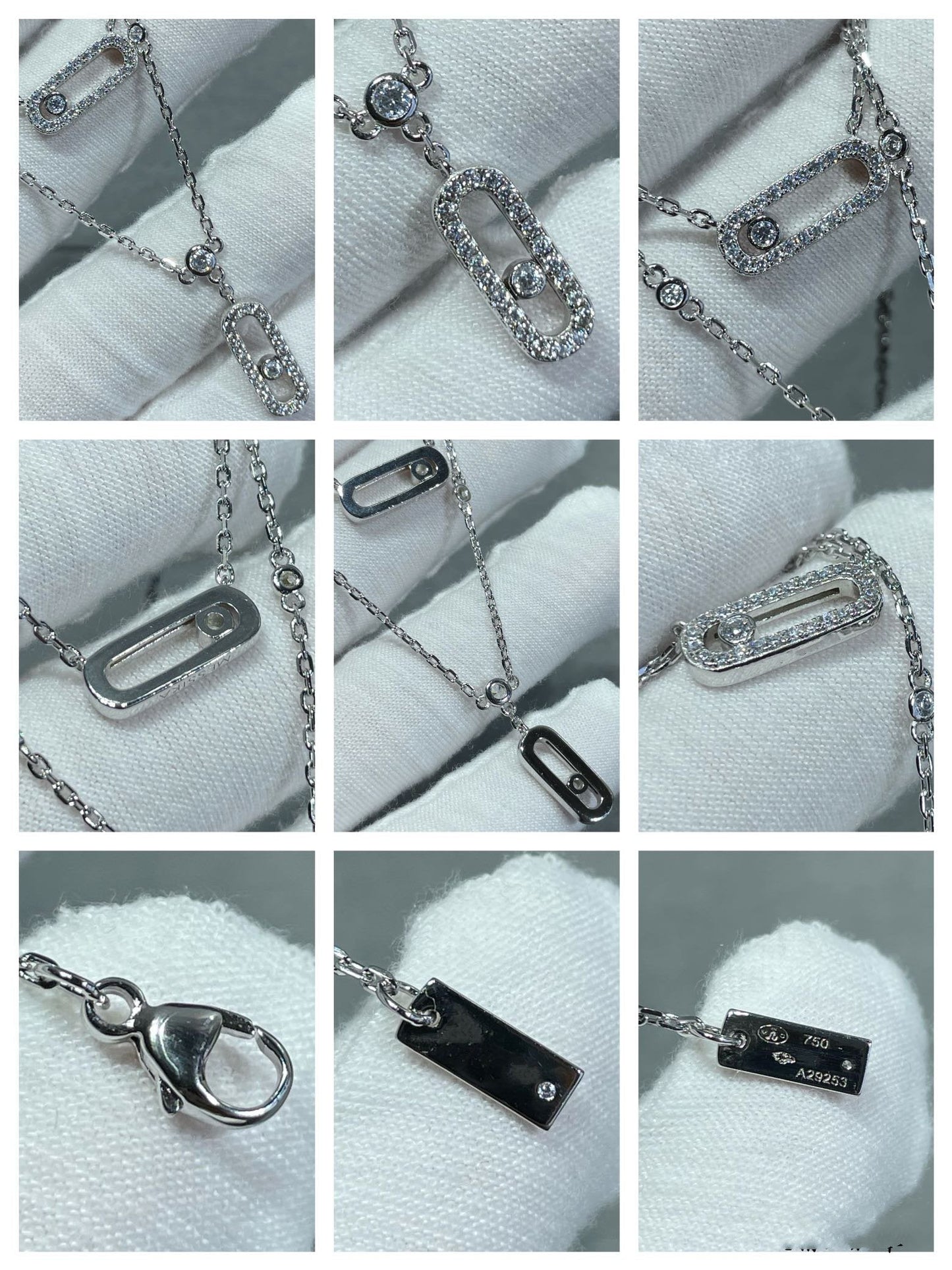[LumiVibe]MOVE 2 ROW DIAMOND NECKLACE