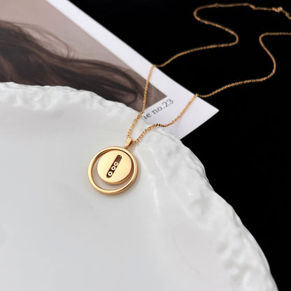 [LumiVibe]Demo MOVE MOP PINK GOLD NECKLACE