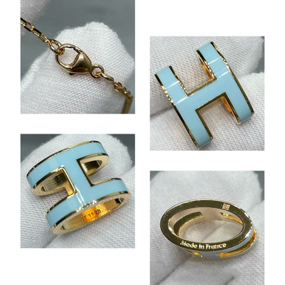 [LumiVibe]POP H SKY BLUE NECKLACE