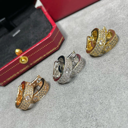 [LumiVibe]LOVE 5.5MM DIAMOND PAVED EARRINGS
