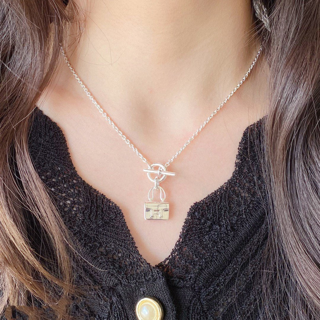 [LumiVibe]CONSTANCE PEDANT SILVER NECKLACE