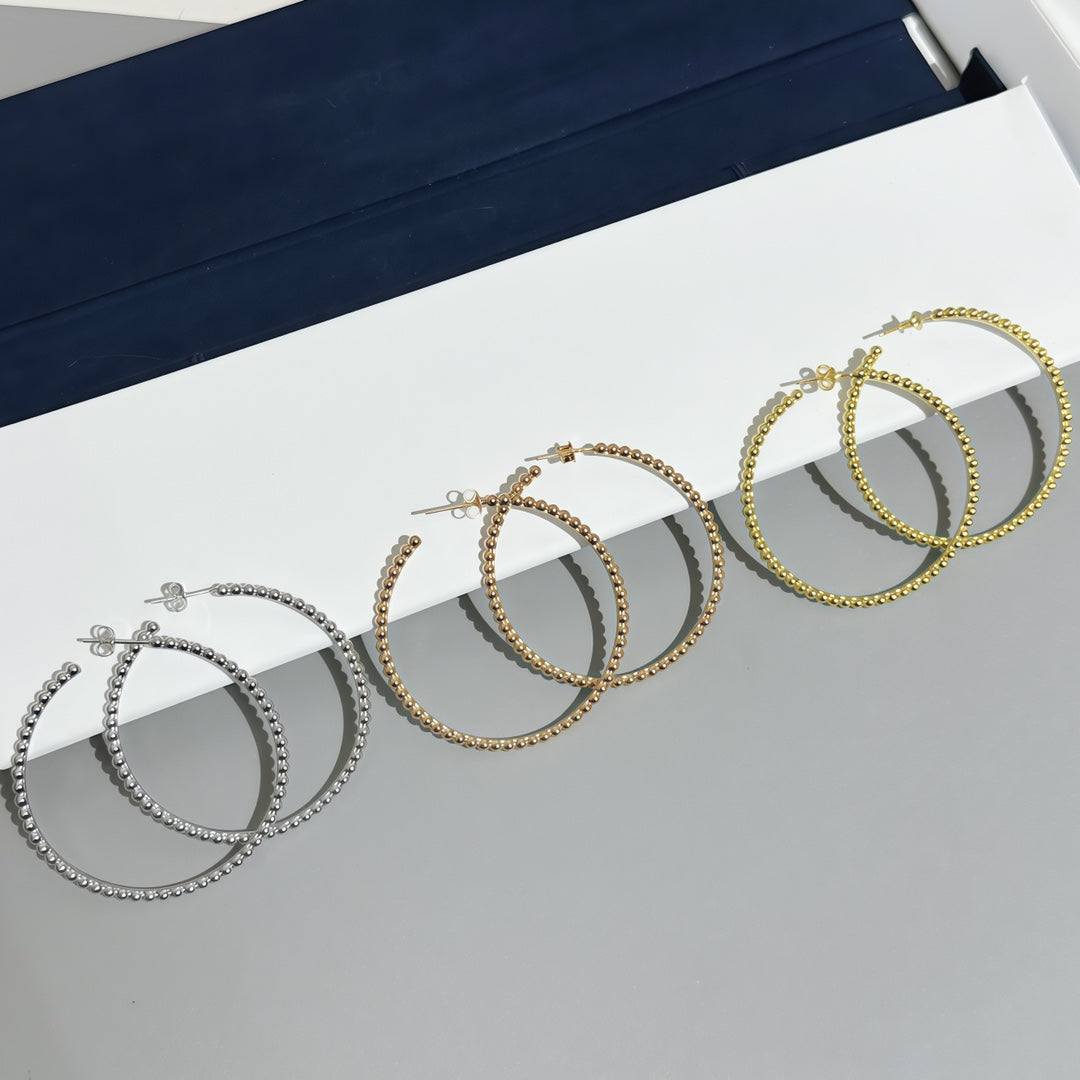 [LumiVibe]SMOOTH BEAD STUD EARRINGS