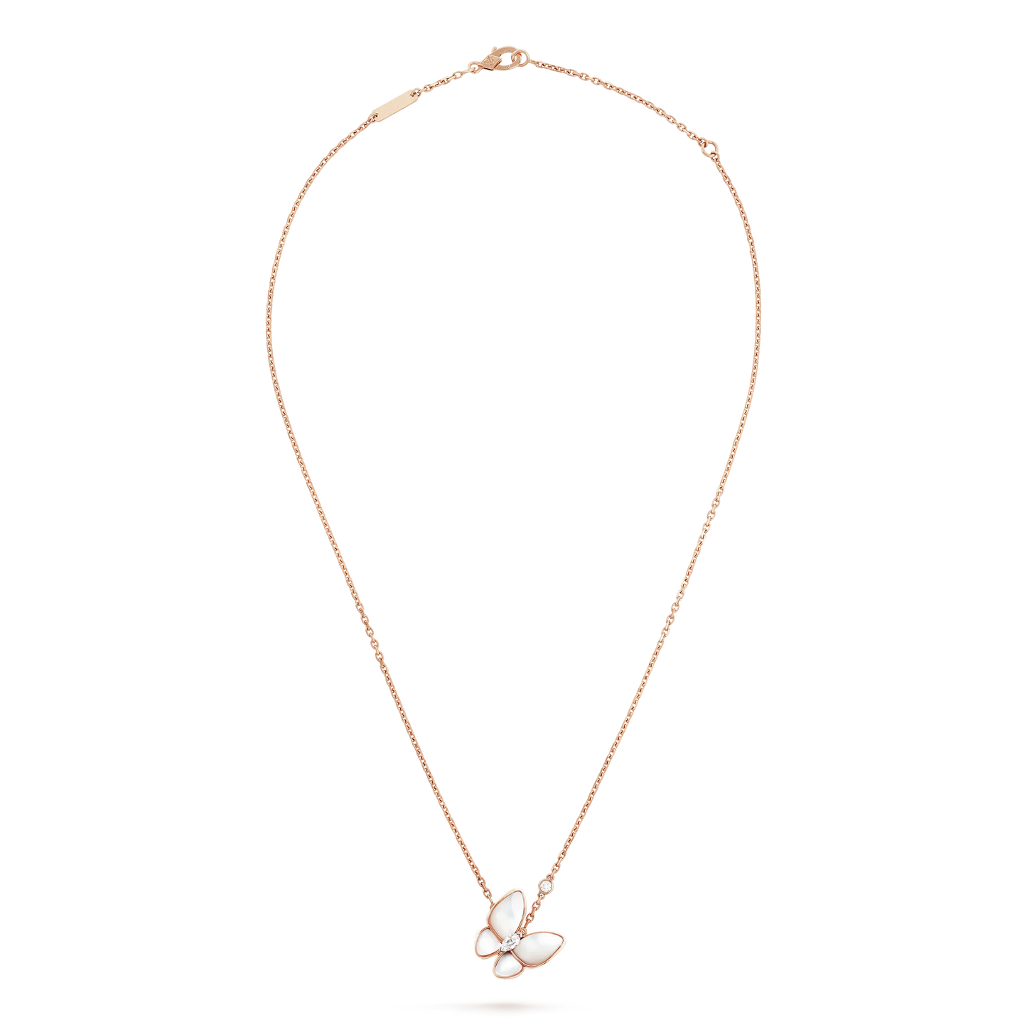 [LumiVibe]BUTTERFLY MOP DIAMOND NECKLACE