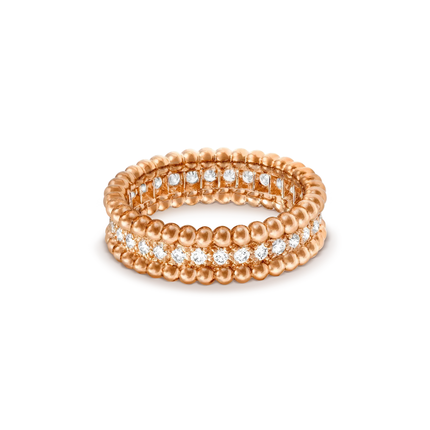 [LumiVibe]PERLEE DIAMOND ROSE GOLD RING