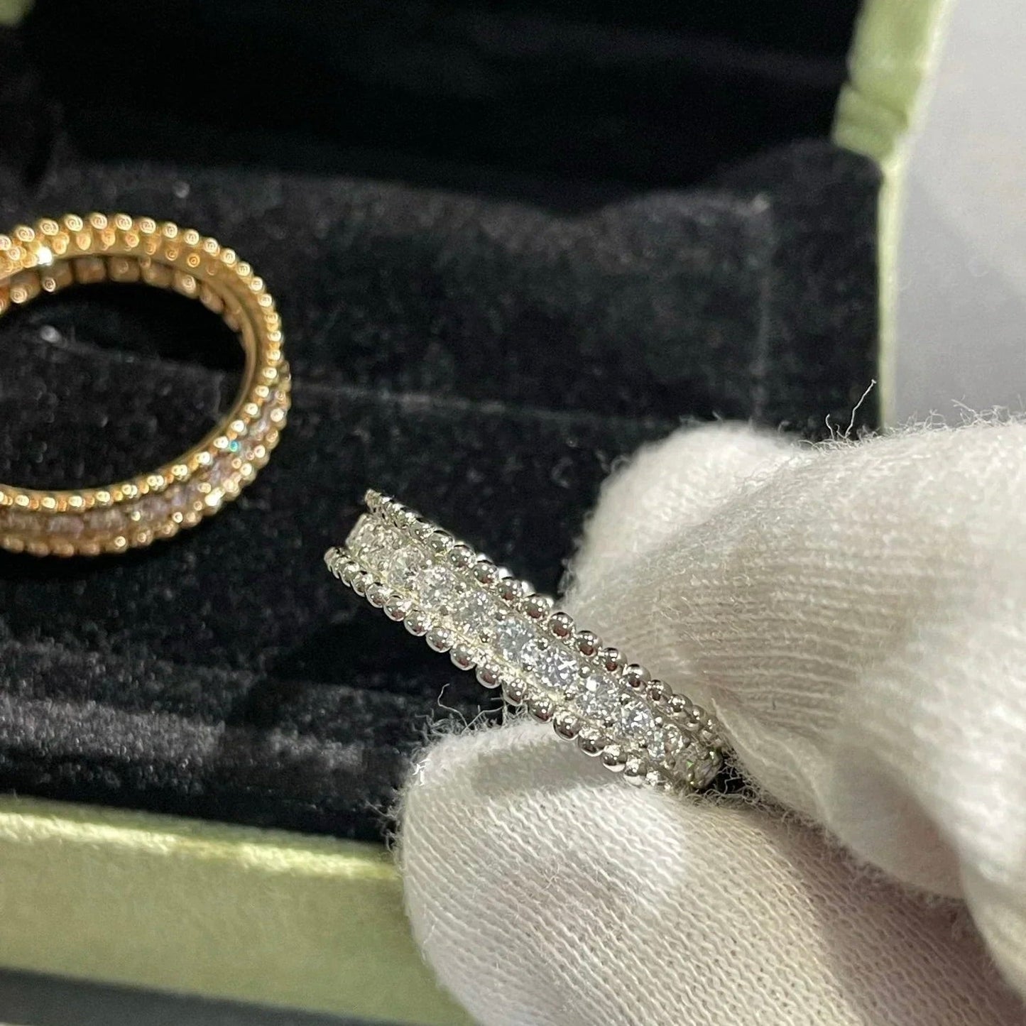 [LumiVibe]PERLEE DIAMOND ROSE GOLD RING