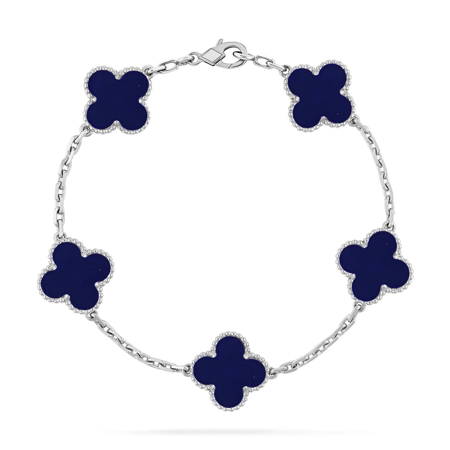 [LumiVibe]CLOVER 5 MOTIF LAPIS LAZULI BRACELET COLLECTION