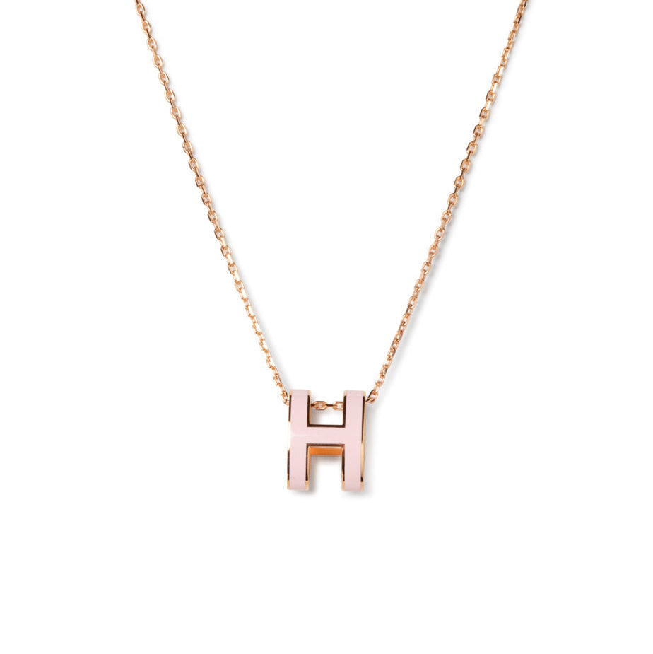 [LumiVibe]POP H PEDANT PINK GOLD
