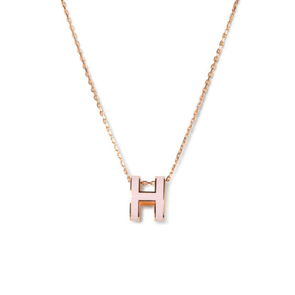 [LumiVibe]POP H PEDANT PINK GOLD
