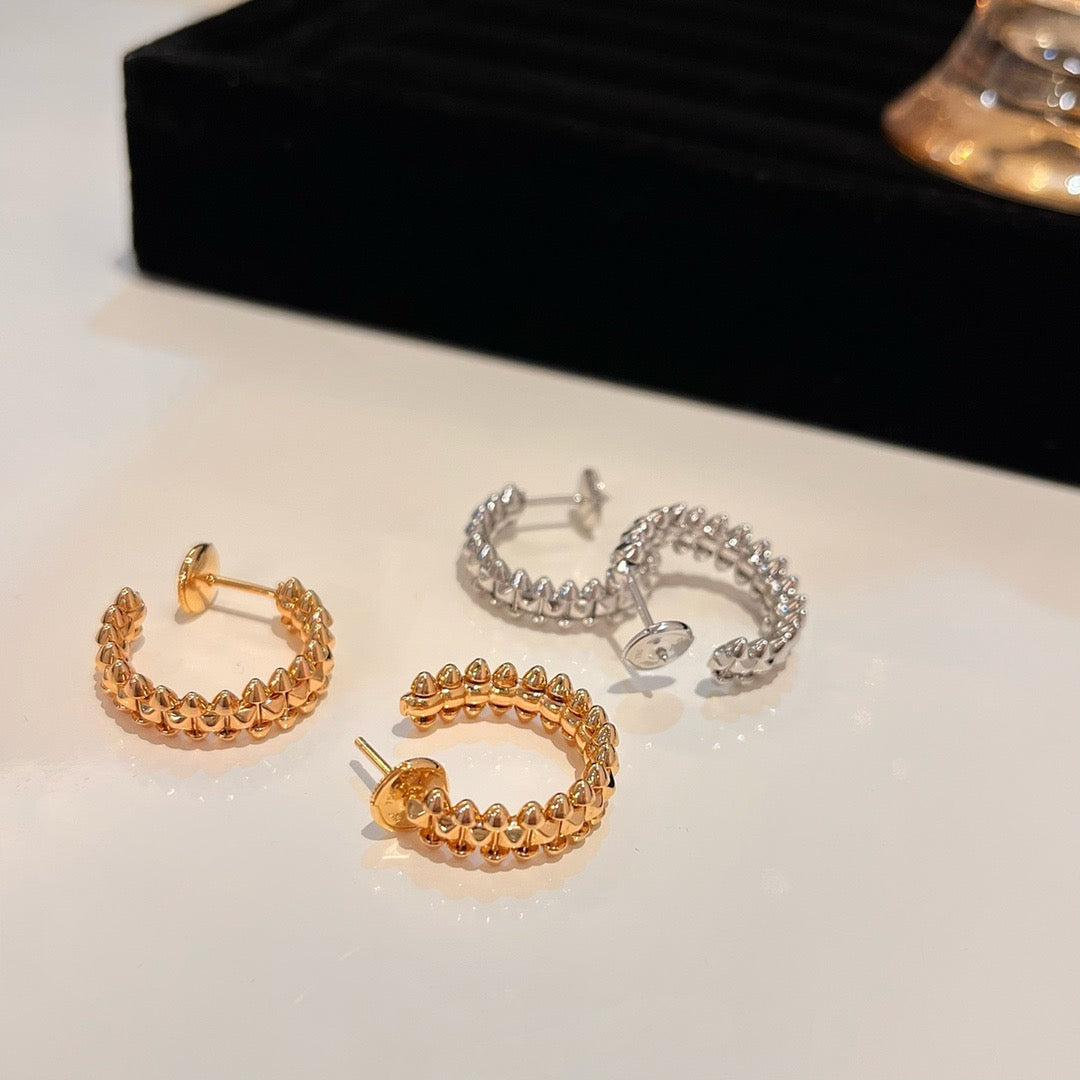 [LumiVibe]CLASH SMALL HOOP EARRINGS