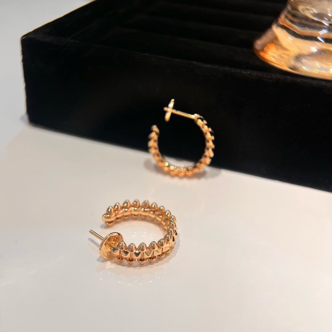 [LumiVibe]CLASH SMALL HOOP EARRINGS
