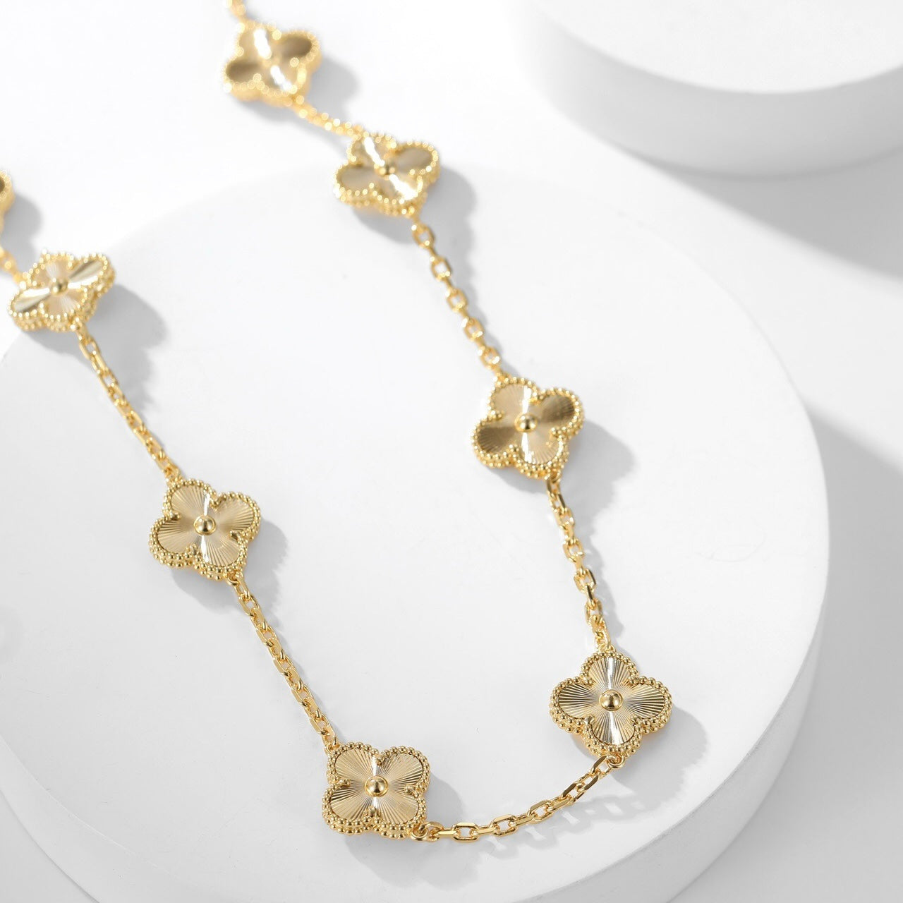[LumiVibe]CLOVER 10 MOTIFS LASER NECKLACE