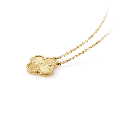 [LumiVibe]CLOVER 15MM LASER NECKLACE