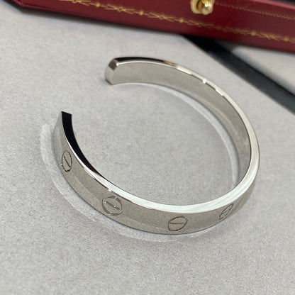 [LumiVibe]LOVE BRACELET 6.1MM 1 DIAMOND OPEN CUFF