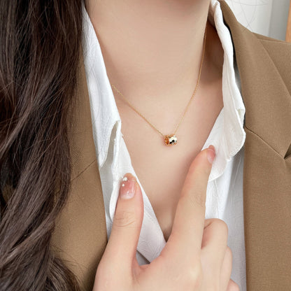 [LumiVibe]BEE MINI PEDANT DIAMOND NECKLACE